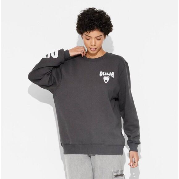 MAD Engine Tops - Women's Ouija Board '24 Graphic Sweatshirt - Black M NWT